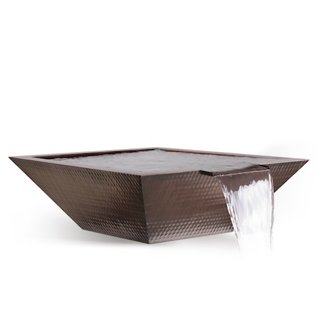 The Outdoor Plus 30 Maya Hammered Copper Water Bowl OPT-30SCW